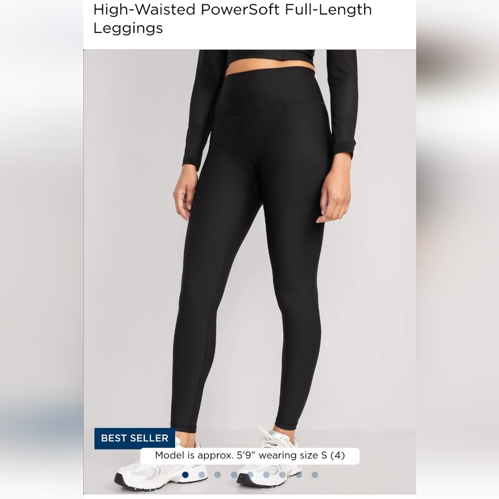 Old Navy XL high waisted power soft full length leggings